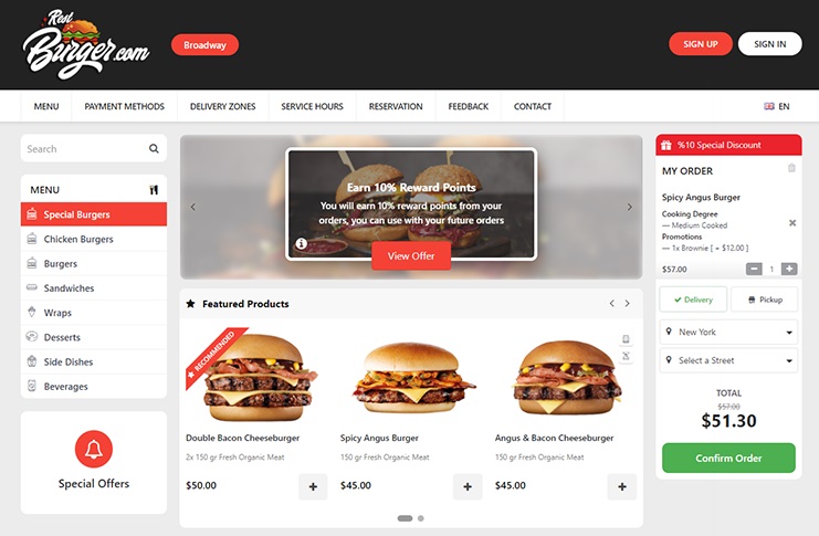 Restaurant Website